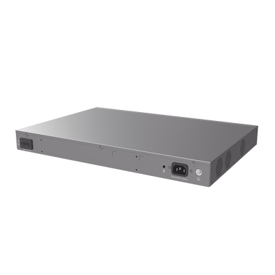 Switch Capa 3 PoE+ Administrable / 24 puertos 10/100/1000 Mbps + 4 Puertos SFP+ de 10 Gigabits / Hasta 360W / Compatible con GWN Cloud.