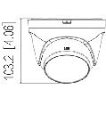 DAHUA DH-IPC-T1E40 - Camara IP Domo de 4 Megapixeles/ Lente de 2.8 mm/ 93 Grados de Apertura/  H.265+/ WDR Real de 120 dB/ IR de 30 Metros/ IP67/ PoE/