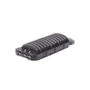 Caja de Distribución de Fibra Óptica Horizontal, hasta 96 empalmes, Exterior IP68, 2 puertos de entrada y salida 