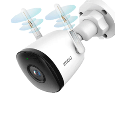 IMOU Bullet 2C 3Mp (IPC-K3DN-3H0WF) - Cámara IP Bullet WiFi de 3MP cuenta con micrófono integrado, 102° de visión, H.265, lente de 2.8mm, detección de humanos, IR 30m, IP67 y ranura MicroSD. #TopIMOU