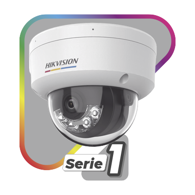 Domo IP 6 Megapíxel / ACUSENSE Lite (Detección de Movimiento en Humanos y Vehículos)  / Lente 2.8 mm / Luz Blanca 30 mts / Imagen a Color 24/7 / Exterior IP67 /  WDR 120 dB / PoE / ONVIF 