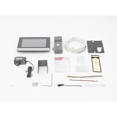 Kit de Videoportero Analógico de Metal / IP a 4 Hilos con Función de Llamada a App Hik-Connect / Monitor se Conecta a Internet por Cable o WiFi y por 4 Hilos al Frente de Calle  IP65 / Expandible a Mas Equipos 