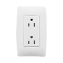 Placa con Toma de Corriente 2P Y T / 127 V~60 Hz 15 A / 1 Modulo,