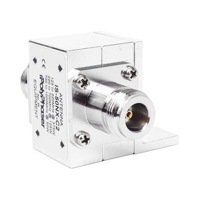 Protector Coaxial RF de CD Para 125 - 1000 MHz Con Ceja lateral y Conectores N Hembra en Ambos Lados, 50 Ω