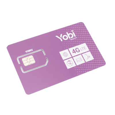 SIM SYSCOM 1GB mensual para dispositivos móviles 3G/4G (YOBI) 1 año de servicio (solo datos)