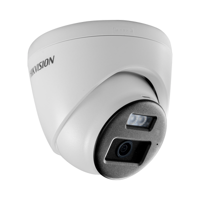 [Audio Bidireccional + Dual Light + ColorVu] Turret TURBOHD 2 Megapixel (1080p) / Lente 2.8 mm / 40 mts IR EXIR + 40 mts Luz Blanca / Micrófono y Bocina Integrado / Exterior IP67 / dWDR