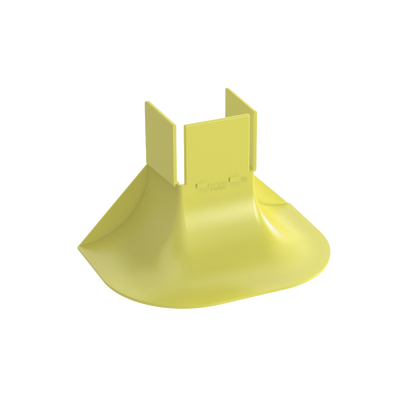Accesorio Para Control de Radio de Curvatura, Para Bajadas de Cable con Canaletas FiberRunner 2x2, Color Amarillo