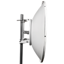 Antena Direccional / 4 ft / 5.9-7 GHz / Ganancia 36 dBi / SLANT de 45 ° y 90° / Ideal para radios (C060940C121C) / Incluye Jumpers con conector N-Macho a RSMA / montaje y radomo incluido.