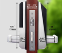 ZKTECO AL10DB - Cerradura inteligente con teclado táctil / 100 tarjetas  MF 13.56  Mhz/ 100 contraseñas  / Izquierda y derecha/ APP Smartkey Genera contraseñas temporales para tus departamentos #promodic