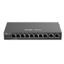 Router Balanceador PoE 110W Cloud 10 puertos gigabit (8 puertos PoE), soporta 4x WAN configurables, hasta 200 clientes con desempeño de 1,000 Mbps