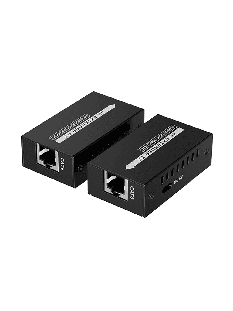 SAXXON LKV410P- Kit mini extensor HDMI/ Cable UTP recomendado CAT 6/ 6A/ 60 Metros / Resolucion 4K@60Hz/ PoC/ Se energiza solamente el transmisor