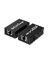 SAXXON LKV410P- Kit mini extensor HDMI/ Cable UTP recomendado CAT 6/ 6A/ 60 Metros / Resolucion 4K@60Hz/ PoC/ Se energiza solamente el transmisor