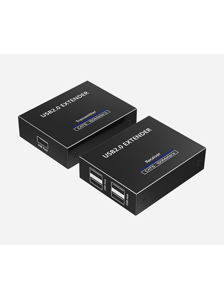 SAXXON LKV100USB - Extensor USB/ 1 Puerto USB de Entrada/ Permite Extender hasta 4 puertos USB de Salida/ Hasta 150m con cable CAT6Com patible con Windows & MAC & Linux