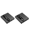 SAXXON LKV223P - Kit extensor de video HDMI/ Resolucion 4K/ 60 Hz/ Hasta 70 metros con Cat6/ 6A/ 7 Cero latencia/ Loop HDMI/ Soporta HDR/ Infra rojo de 2 Vias/ Salida de audio/ Se energiza solo el transmisor