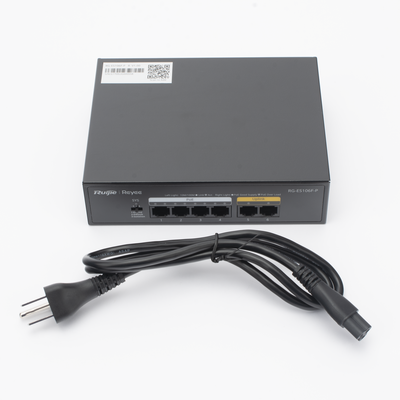 Switch de 6 Puertos 10/100 Mbps PoE, No Administrable, 54 W
