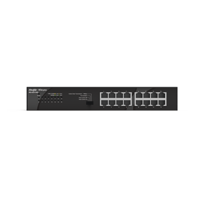Switch no PoE, no administrable, con 16 puertos 10/100/1000 Mbps