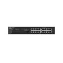 Switch no PoE, no administrable, con 16 puertos 10/100/1000 Mbps