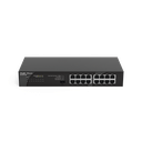 Switch no PoE, no administrable, con 16 puertos 10/100/1000 Mbps