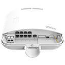 Switch PoE para exterior / No administrable / Con 8 puertos 10/100 Mbsp PoE af/at / 1 Puertos Uplink 10/100 MBPS /  Presupuesto 120 W / Ideal para Aplicaciones CCTV