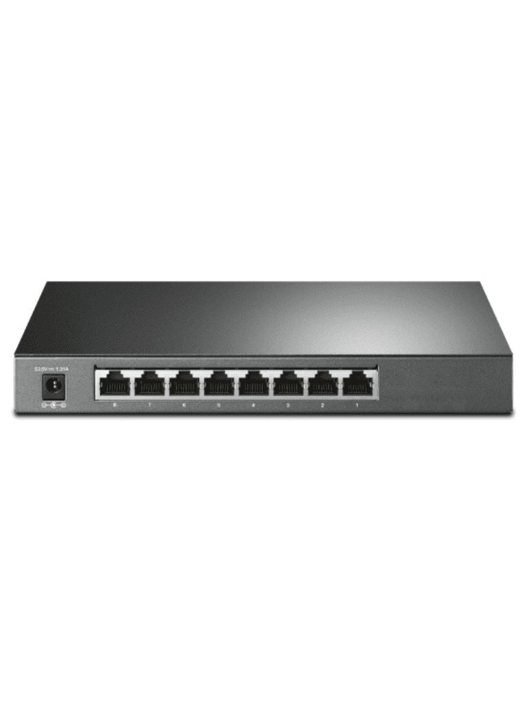 TP-LINK SG2008P - Switch administrable JetStream SDN PoE con 8 puertos 10/100/1000 Mbps, incluyendo 4 puertos PoE con un presupuesto total de 62W. Ofrece administración centralizada a través de OMADA SDN.