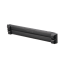 Tapa Ciega Estándar de 19in, Compatible con Racks con Rieles de Orificio Cuadrado, Instalación sin Herramienta, Plano, 2 UR, Color Negro