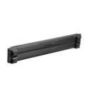 Tapa Ciega Estándar de 19in, Compatible con Racks con Rieles de Orificio Cuadrado, Instalación sin Herramienta, Plano, 2 UR, Color Negro