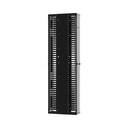 Organizador Vertical PatchRunner™ Mejorado, Doble (Frontal y Posterior), Para Rack Abierto de 45 Unidades, 12in de Ancho, Color Negro