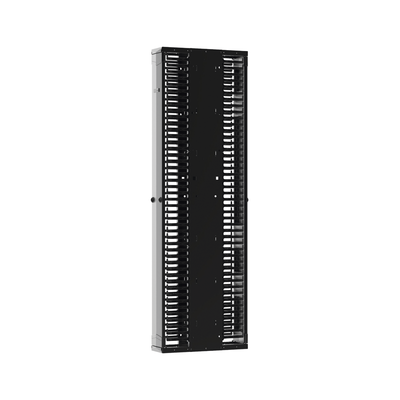 Organizador Vertical PatchRunner™ Mejorado, Doble (Frontal y Posterior), Para Rack Abierto de 45 Unidades, 12in de Ancho, Color Negro
