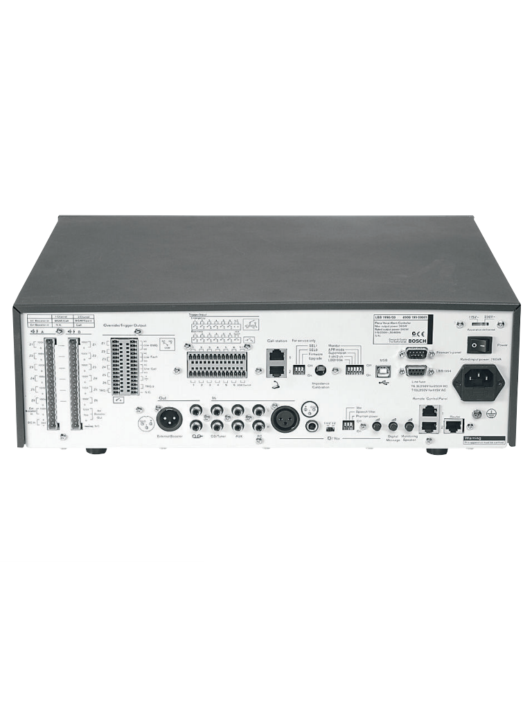 BOSCH M_LBB199000 - Controlador de alarma por voz plena / Amplificador 240W / Salida de 6 zonas