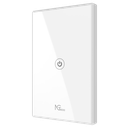 NGTECO NGS101 - Apagador Inteligente WiFi 1 Botón Touch / Control Remoto vía App / Control por Voz / Temporizador / Panel Táctil de Alta Sensibilidad / WiFI 2.4 GHz / Se requiere Cable Neutro / Compatible con Alexa y Asistente de Google