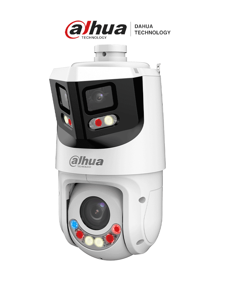 DAHUA DH-SDT4E425-8P-GB-APV1 - Cámara PTZ IP 8MP+4MP con TiOC WizSense, zoom óptico 25X, IR hasta 100m, Autotracking 3.0, protección perimetral, disuasión activa, luz dual inteligente, SMD 4.0, WDR, certificación IP66.