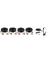 DAHUA KIT/XVR1B08-I/4-B1A21N-U - Kit de Videovigilancia con DVR Cooper-I WizSense, IA, 8 canales +2 IP o Hasta 10 Canales IP  y 4 cámaras B1A21-U de 2MP. Graba en H.265+  y permite búsqueda de humanos y vehículos con SMD Plus. 