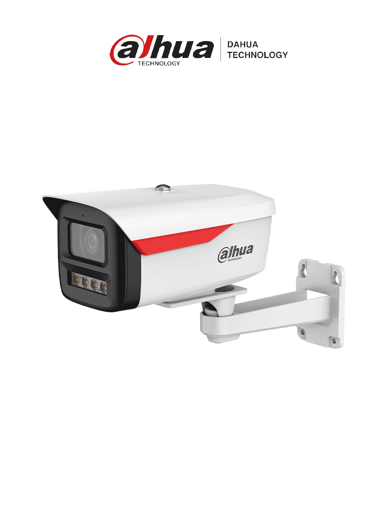 DAHUA DH-IPC-HFW2449M-S-B-PRO - Cámara IP Bullet de 4MP / WizColor /WizSense/ equipada con IA/ SMD Plus/ Lente de 3.6 mm/ micrófono integrado/ IR de 50 m/ Protección perimetral/ Ranura MicroSD, WDR real de 120 dB y PoE. Certificación IP67/ #LoNuevo