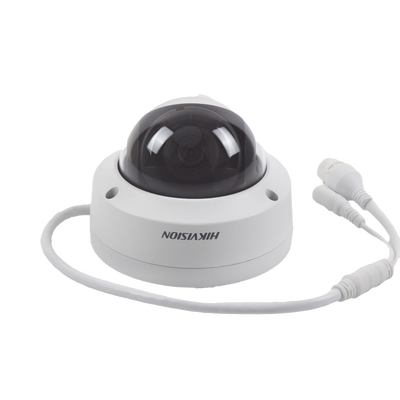 Domo IP 8 Megapixel (4K)/ Lente 2.8 mm / 30 mts IR EXIR / Exterior IP67 / IK10 /  WDR 120 dB / PoE / ACUSENSE (Evita Falsas Alarmas) / MicroSD / ONVIF