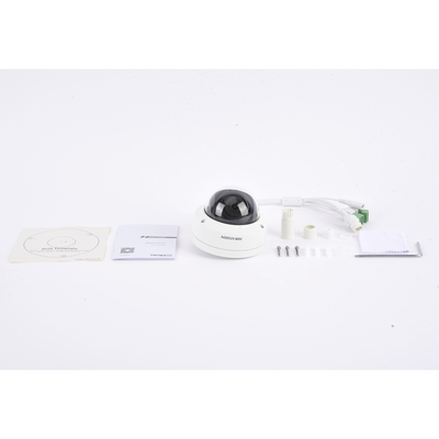Domo IP 8 Megapixel (4K)/ Lente 2.8 mm / 30 mts IR EXIR /Exterior IP67 / IK10 /  WDR 120 dB / PoE / ACUSENSE (Evita Falsas Alarmas) / Entrada y Salida de Audio y Alarma / MicroSD / ONVIF