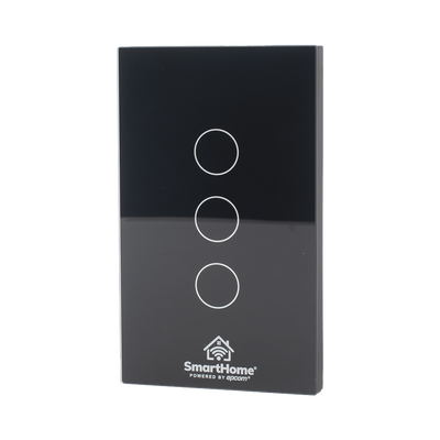 (Wifi) Apagador switch inalámbrico WIFI, control de 3 regresos de carga, 110V