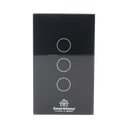 (Wifi) Apagador switch inalámbrico WIFI, control de 3 regresos de carga, 110V