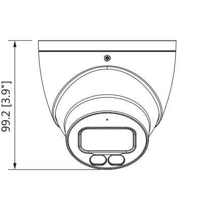 DAHUA IPC-HDW5442TMN-AS-LED-0280B - Cámara IP Domo Resolución de 4 MP/ Lente 2.8 mm/ ∢ 113°/ IR 40 mts/ IA WizMind/ Detección Facial/ Protección Perimetral/ Conteo de Personas/ Starlight/ PoE/ WDR 140dB/ H.265/ IP67/ Micrófono/ 