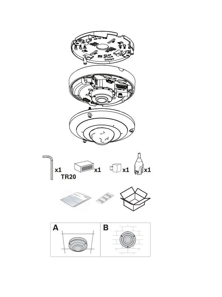 BOSCH V_NDS5704F360LE - Domo fijo 12MP 360º IP66 IR / FLEXIDOME panoramic 5100i IR