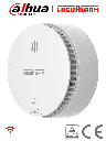 DAHUA WISUALARM HY-SA2FA - Detector Inteligente de Humo WiFi 2.4 Ghz, Sensor Fotoeléctrico, Sonido de Alarma de 85dB, Alarma Visual y Audible, Envía Notificaciones en Tiempo Real a APP, Certificaciones TÜV and CE, #LoNuevo #Wisualarm