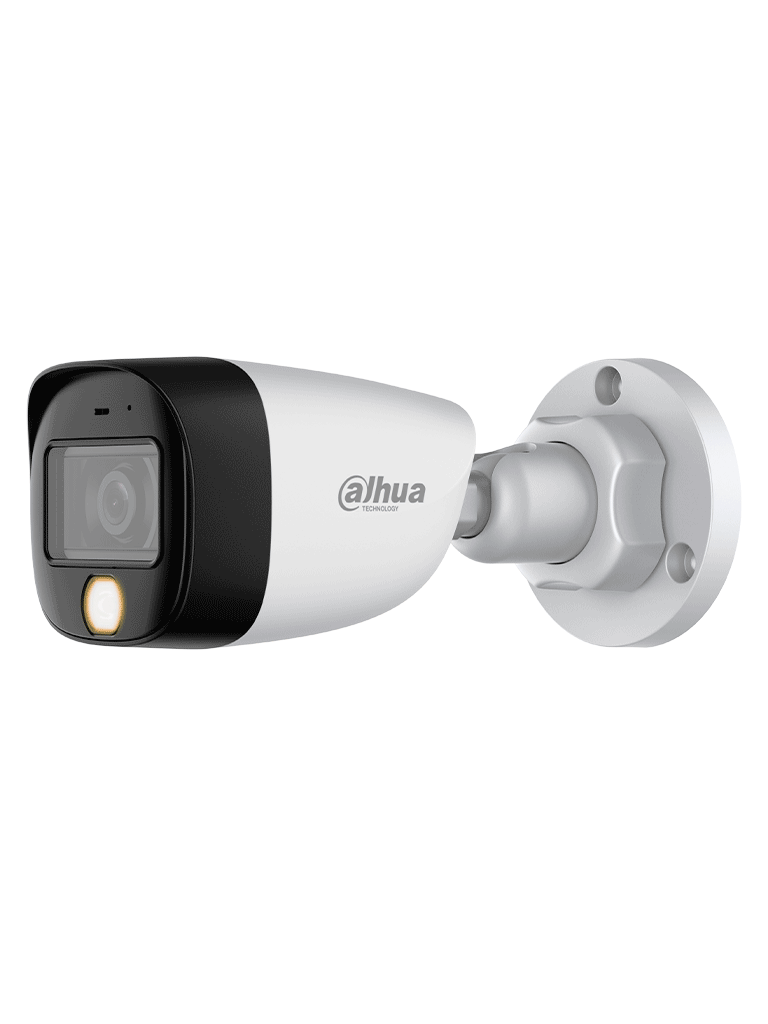 DAHUA HAC-HFW1801C-IL-A - Cámara bullet ofrece resolución 4K de 8 MP, iluminador dual para entornos oscuros, lente de 2.8 mm con ángulo de 106°, alcance IR de 20 m, WDR real de 120 dB, tecnología Super Adapt y micrófono integrado.