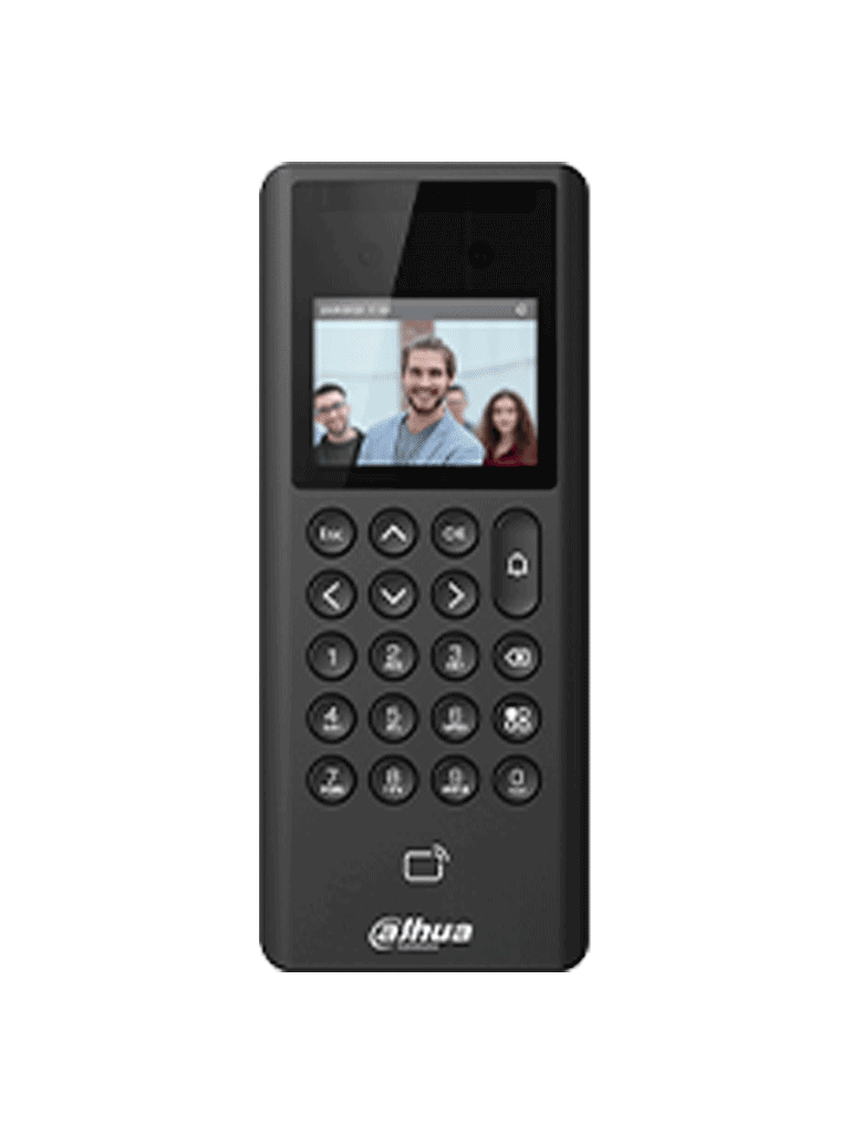 DAHUA ASI3203E - Control de Acceso y Asistencia con Reconocimiento Facial y pantalla de 2.4". Almacena 1,000 rostros, usuarios y contraseñas, 3,000 tarjetas Mifare. Admite 50 administradores y 100,000 registros, con 99.99% de precisión/ #LoNuevo