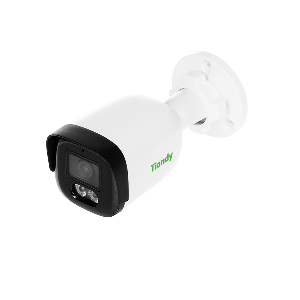 TIANDY 5MP LITE STARLIGHT Cámara Bala lente fijo - 2.8mm - IR 50m - Metal y Policarbonato - Micrófono - PoE - Soporta microSD - IP67
