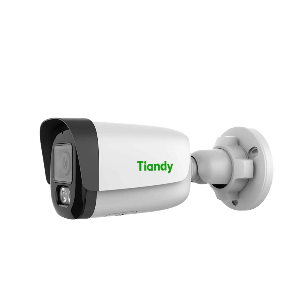 TIANDY 5MP PRO COLORMAKER Cámara bala lente fijo - 2.8mm - IR 50m - Metal - Micrófono y Speaker - PoE - Soporta microSD - IP67