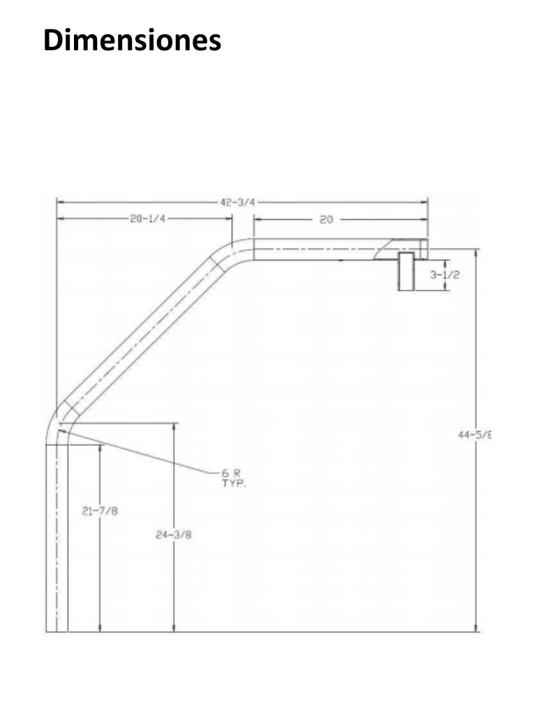 BOSCH V_NDAURMT - Soporte parapeto colgante / Compatible PTZ