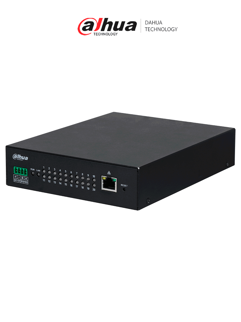 DAHUA DHI-ITASD-020RA Detector de señal de luz de tráfico/ Conexión de hasta 20 semáforos/ Detección de anomalías/ hasta 1700 registros/ Entrada de señal 20 canales