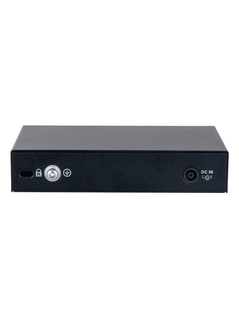 DAHUA DH-CS4006-4ET2ET-60 - Switch PoE de 6 Puertos Administrable con 4 PoE (10/100 Mbps) y 2 uplink (10/100/1000 Mbps). Total de 65 W PoE, administración en la nube con DoLynk Care, carcasa metálica robusta, ideal para redes IP.#LoNuevo