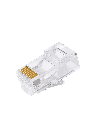DAHUA PFM976-531-PT - Caja con 100 Plugs Pass through RJ45 Cat5e/ Chapado de Oro de 15 U"/ Clasificación de Resistencia al Fuego UL94V-2 / #LoNuevo #CONEEN