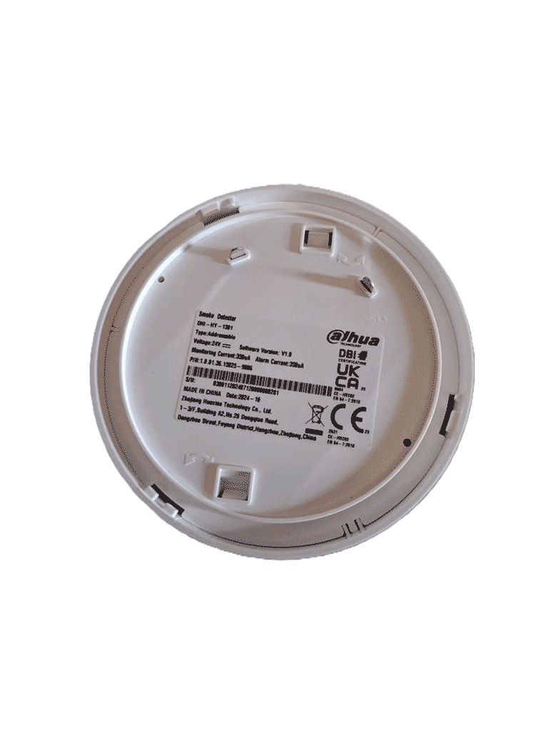 DAHUA DHI-HY-1301 - Detector de Humo Fotoelectrico Direccionable Dual de 2 Hilos Cumple con Norma Europea EN54-7/ Camara con Detección Dual/ Ultra Bajo consumo de Energía/ #LoNuevo #DahuaDetección