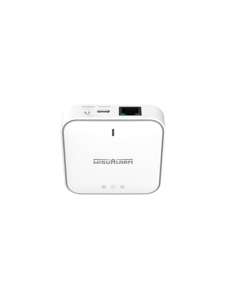 DAHUA WISUALARM DHI-HY-GW01A - Gateway Inalámbrico con comunicación dual Ethernet y WiFi, Cuenta con 4 indicadores LED, Centraliza hasta 24 dispositivos Wisulink para monitoreo a través de la nube, #LoNuevo #Wisualarm